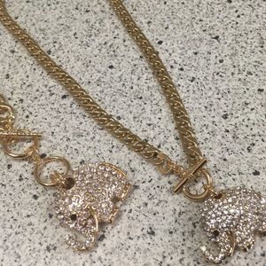 Elephant Pendant bracelet and necklace